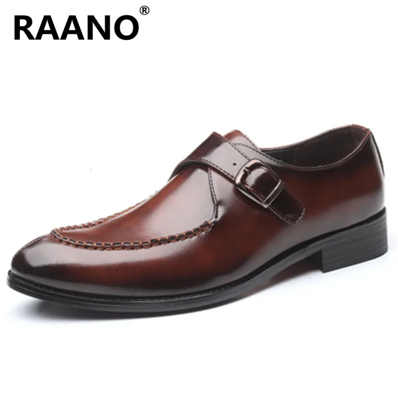 

Туфли-оксфорды мужские, с острым носком, с металлической пряжкой, размеры 38-48