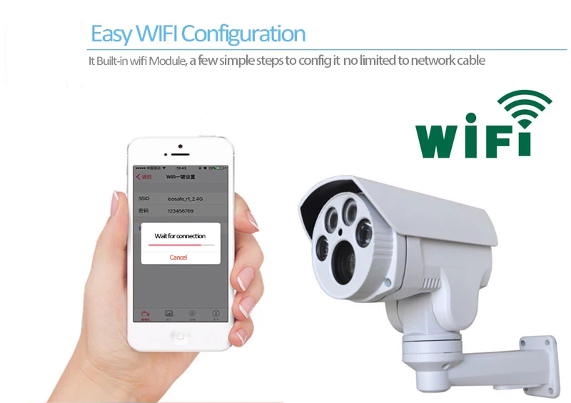 H.265 1080P Starlight IMX307 Wi fi мини PTZ сетевая камера 6 22 мм моторизованный зум объектив