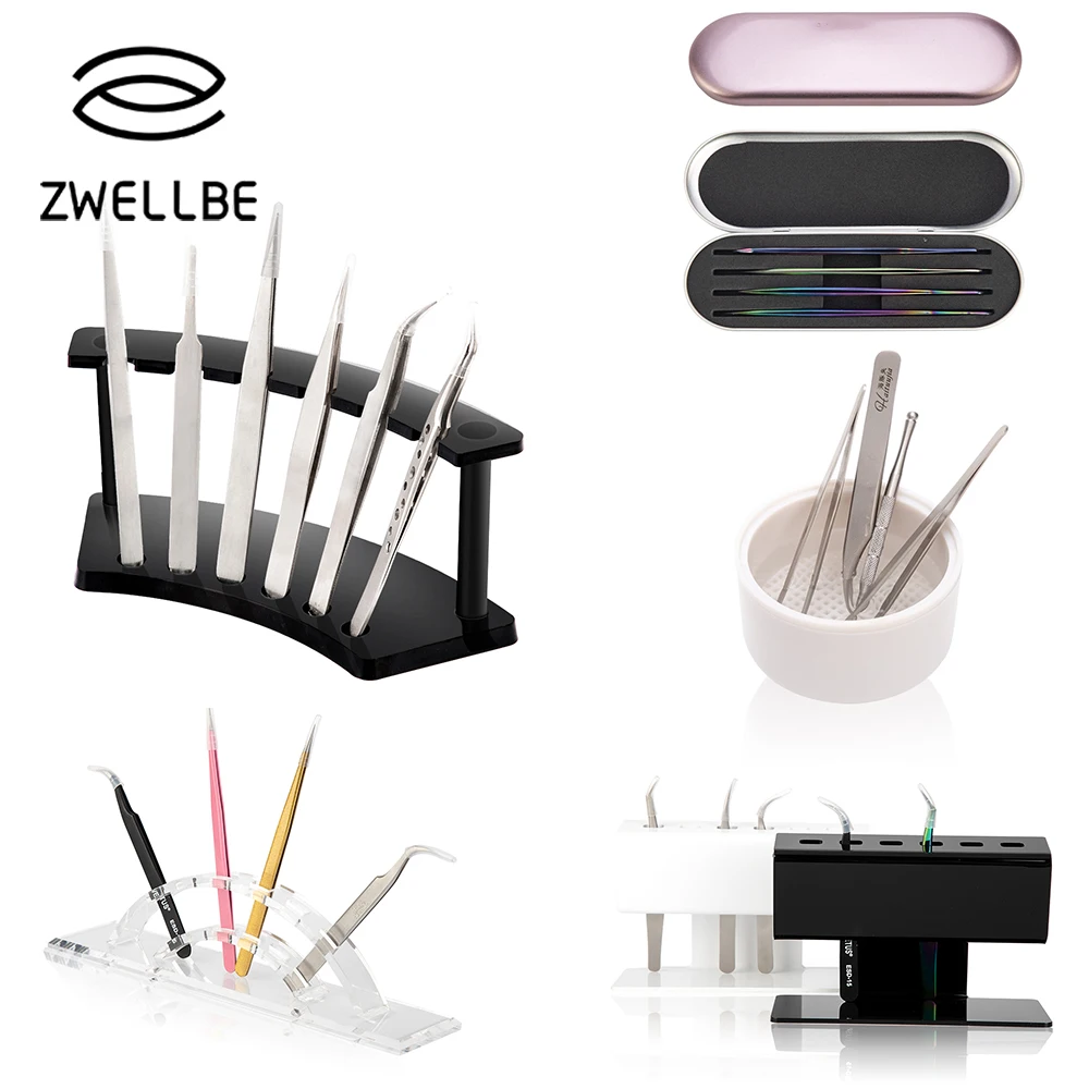 Коллекция держатель пинцета коробка для хранения ресниц инструмент наращивания