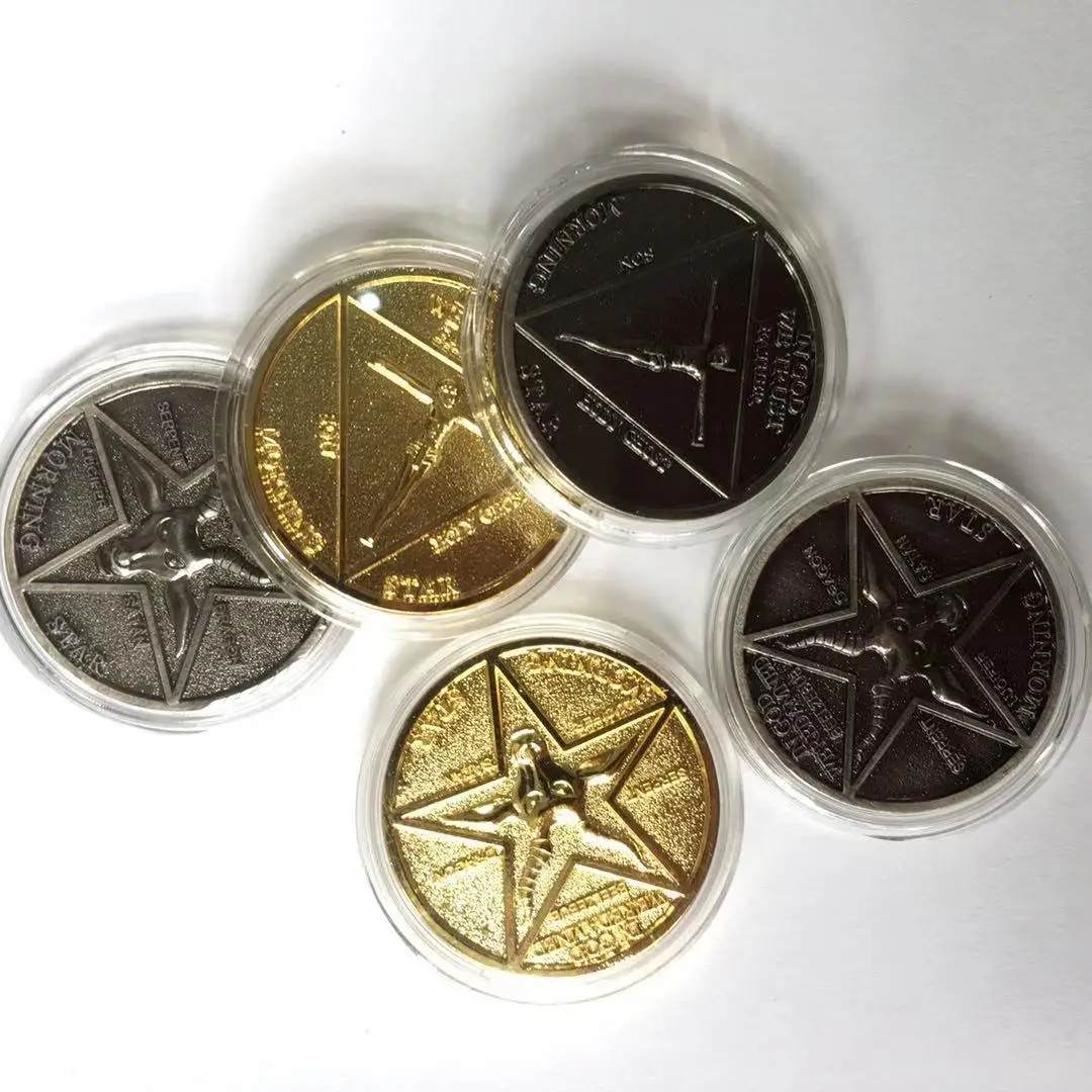 Юбилейная монета Lucifer с утренней звездой сатаническая пентесальная юбилейные