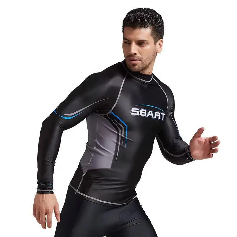 Профессиональный Для Мужчин's Рашгард рубашка мужчин s Длинные рукава футболка