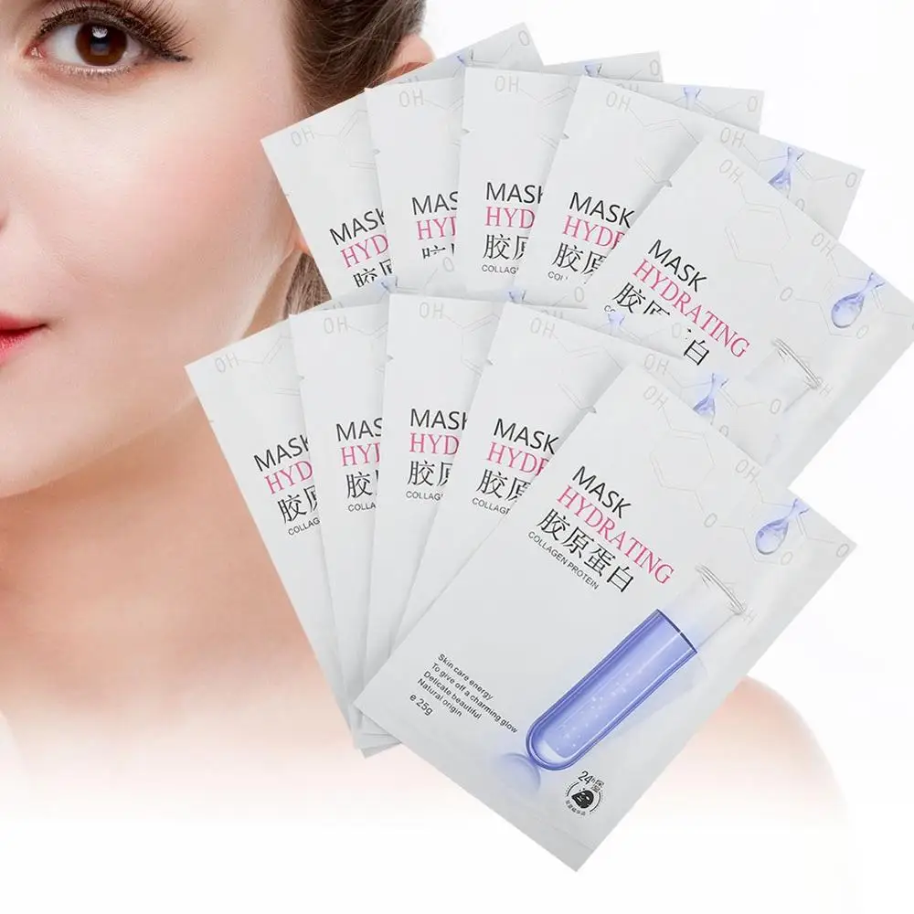 Micro Needle Roller 10Pcs Moisturizing Hydrating Mask Collagen Repair Face Essence for Skin Care Ultrasonic Cleaning | Красота и