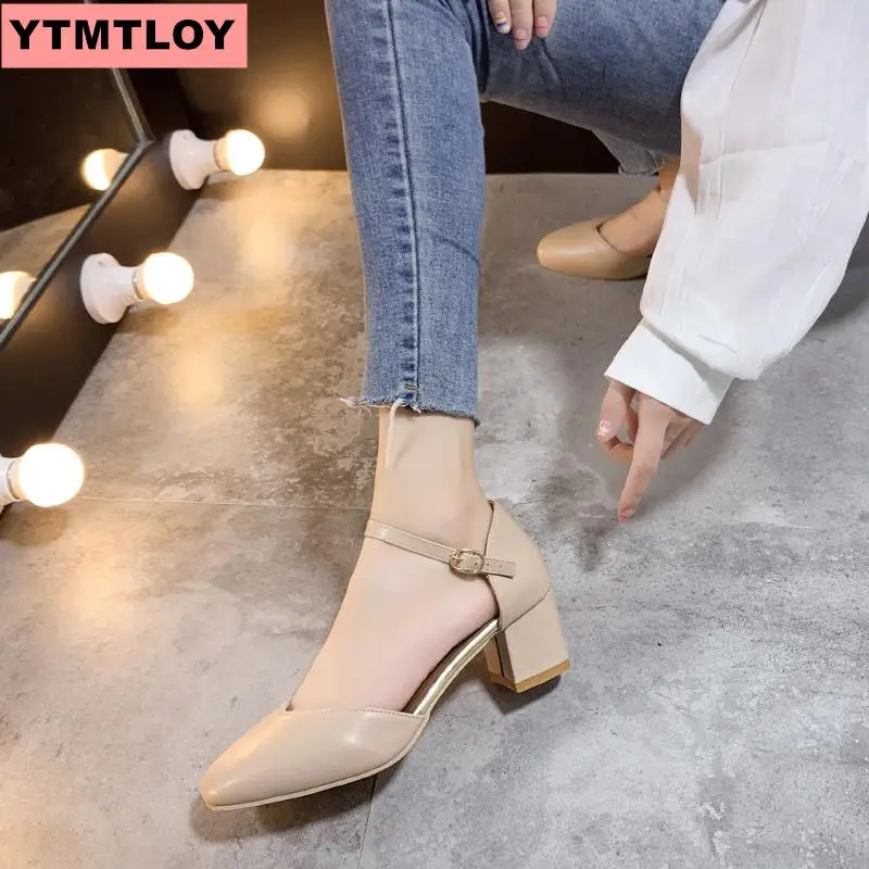 Женские босоножки с острым носком туфли пряжкой тонкие 2019 см 5 | Обувь