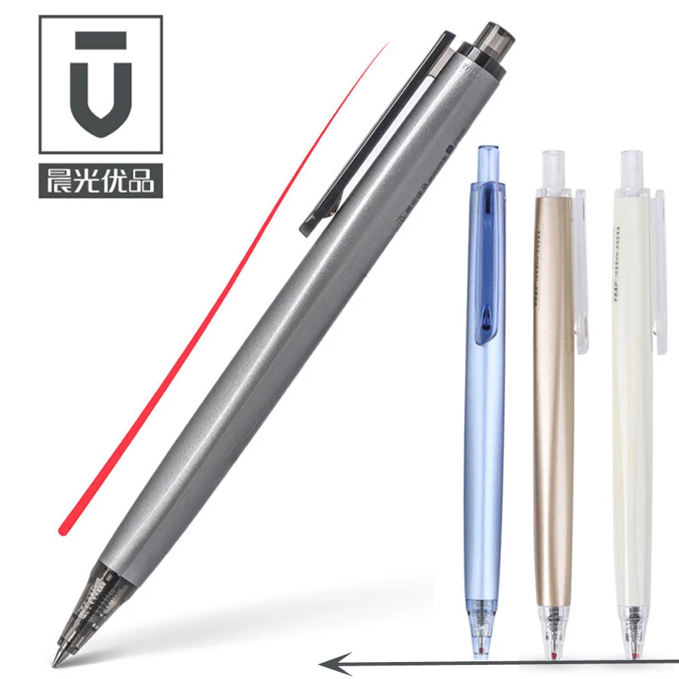 

2020 H3701 High Quality New Material Gel Pen 0.5mm Tip Black and Blue Ink,Metal Feeling Business Pens Use office supplies