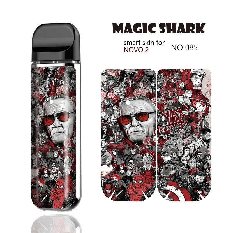 Magic Shark Fire Horse Tiger Star War Flash Man Venum наклейка Марвел чехол пленка для полной упаковки Smok