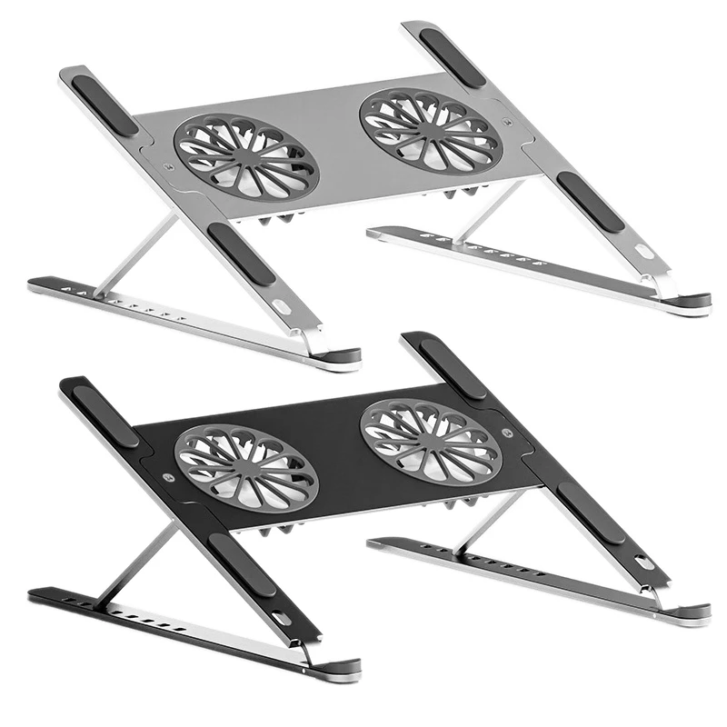 

BONERUY Laptop Cooling Pad With 2 Quiet LED Fans RGB Light Adjustable Height Cooling Stand For 10-17.3 Inch Gaming Laptop