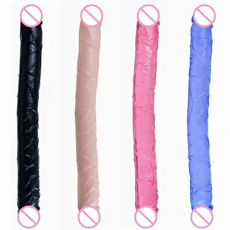 Двойной силиконовый фаллоимитатор для мастурбации огромный длинный пенис