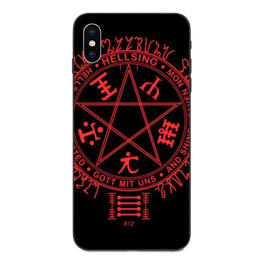 Чехол из ТПУ с рисунком пентаграмма логотипом Hellsing для Xiaomi Mi Mix Max Note 2 2S 3 5X 6 6X 8 9 9T SE