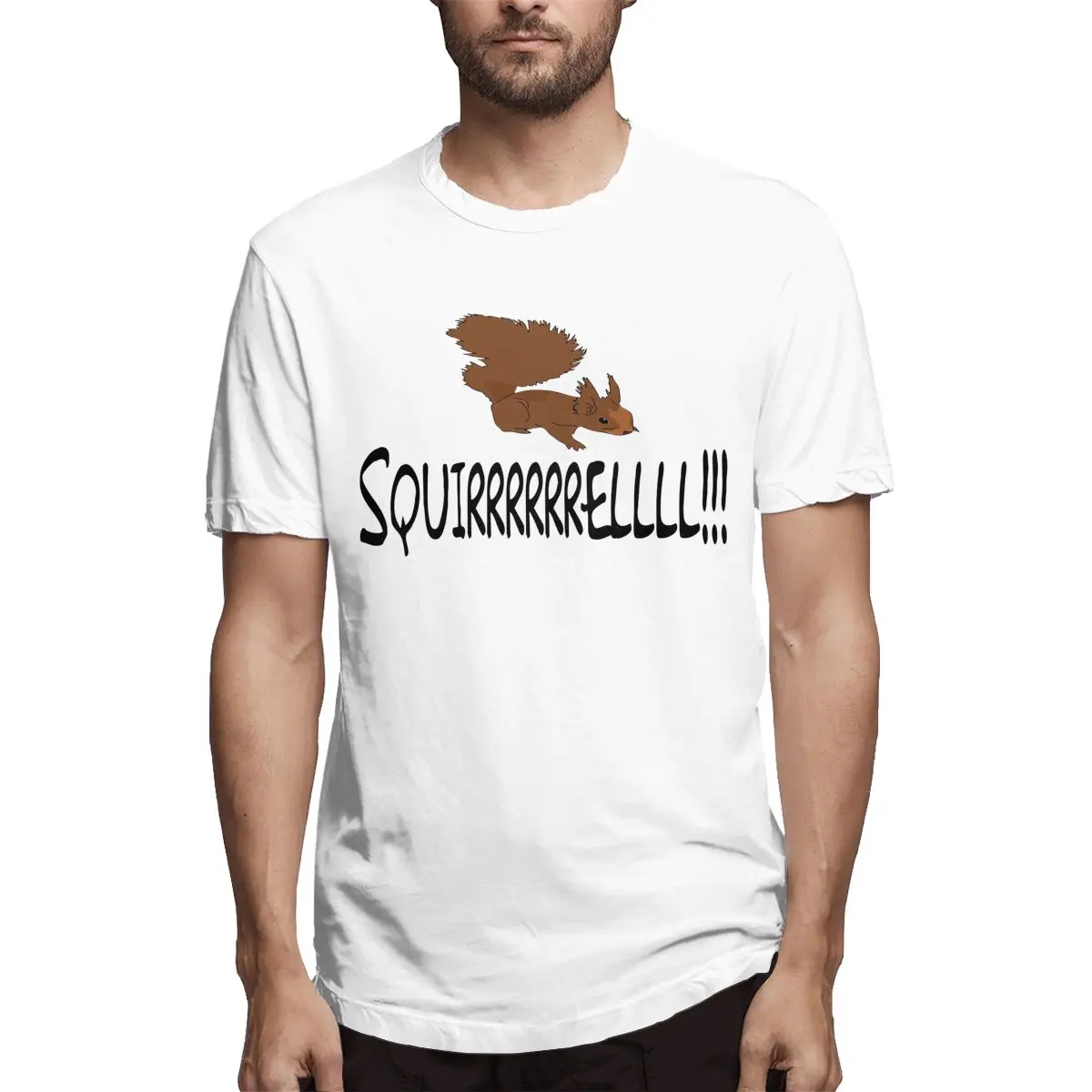 

Christmas Vacation Quote Squirrel Men's Creative Tees Short Sleeve Crew Neck T-Shirt Cotton Gift Clothing