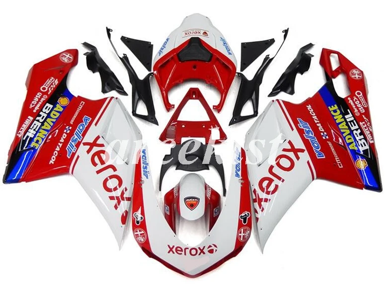 

Injection New ABS Full Fairings Kit Fit for DUCATI 848 evo 1098 1198 1098S 2007 2008 2009 2010 2011 2012 Body Set number 69