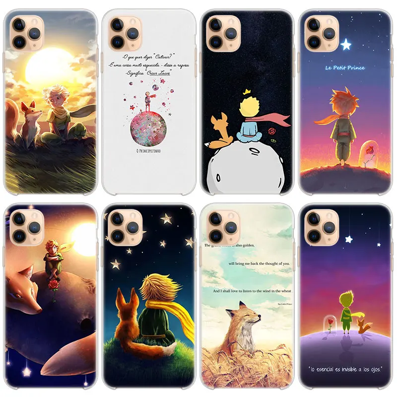 Силиконовый чехол The Little Prince fox для Apple iPhone 13 12 Mini 11 Pro XS Max X XR 6 6S 7 8 Plus 5 SE 2020 мягкий -