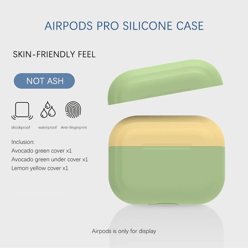 Жидкий силиконовый Ультратонкий чехол для Airpods Pro наушников Bluetooth Air Pods защитный