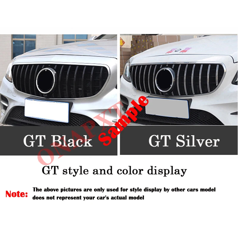 Передняя решетка из АБС-пластика вертикальная планка в стиле GT Стайлинг