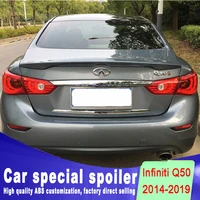 2014 +up new design high quality ABS spoiler for Infiniti Q50 Q50S rear trunk spoiler by primer or DIY paint color