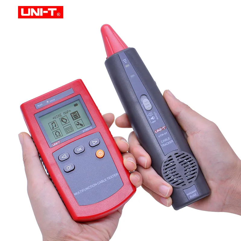 UNI T UT681A Многофункциональный сетевой тестер набор для поиска кабеля с проверкой