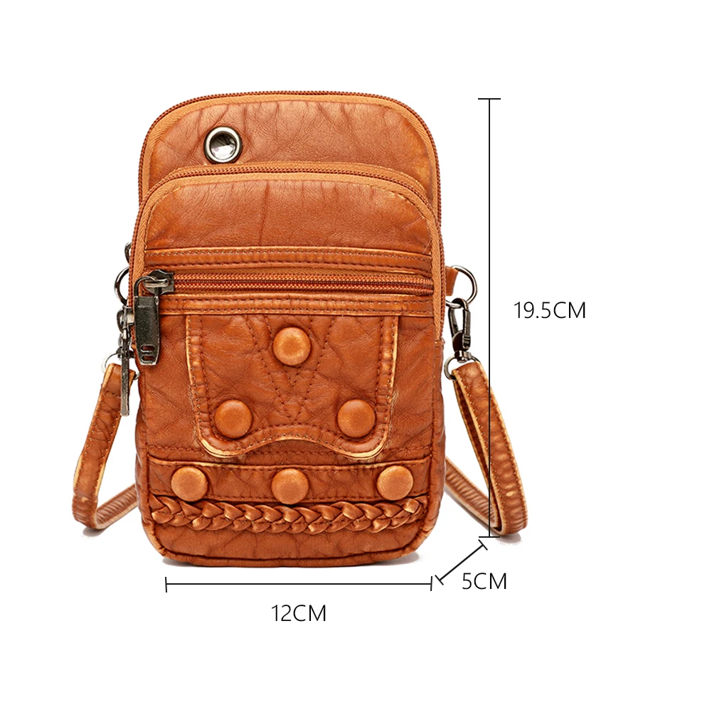 

Multi-function Women Money Purse Wallet Soft PU Leather Shoulder Crossbody Bag Fashion Retro Ladies Female Mobile Phone Bags