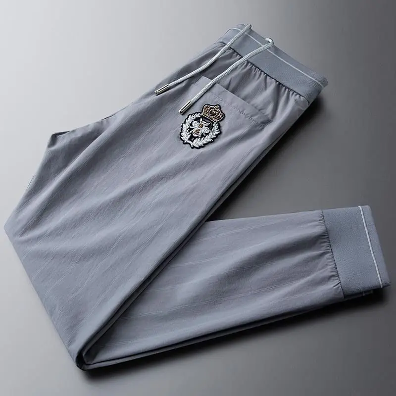 

Мужские летние тонкие брюки светильник кие повседневные штаны класса люкс, 2021