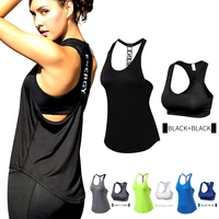 yuerlian quality 15 spandex fitness sports yoga shirt quickly dry sleeveless running vest workout crop top female t shirt