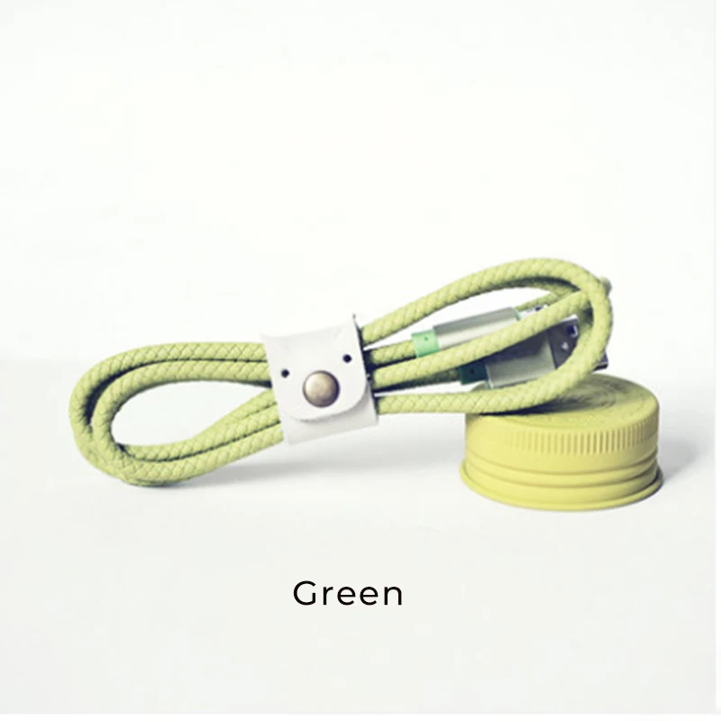 Green Maoxin usb кабель micro 5pin 9 моделей для зарядки и передачи данных usb кабель для Android с пряжкой и бумажной трубкой - Цвет: Green