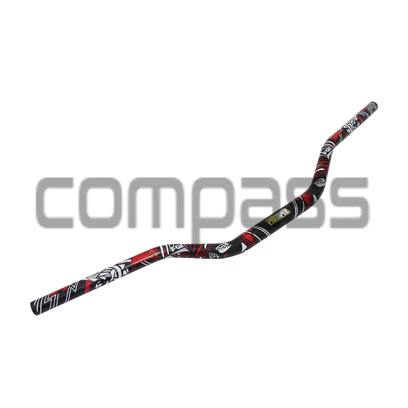 

Patterned metal handlebar with handle and chest protector, suitable for motocross motorcycle dirt pit bike