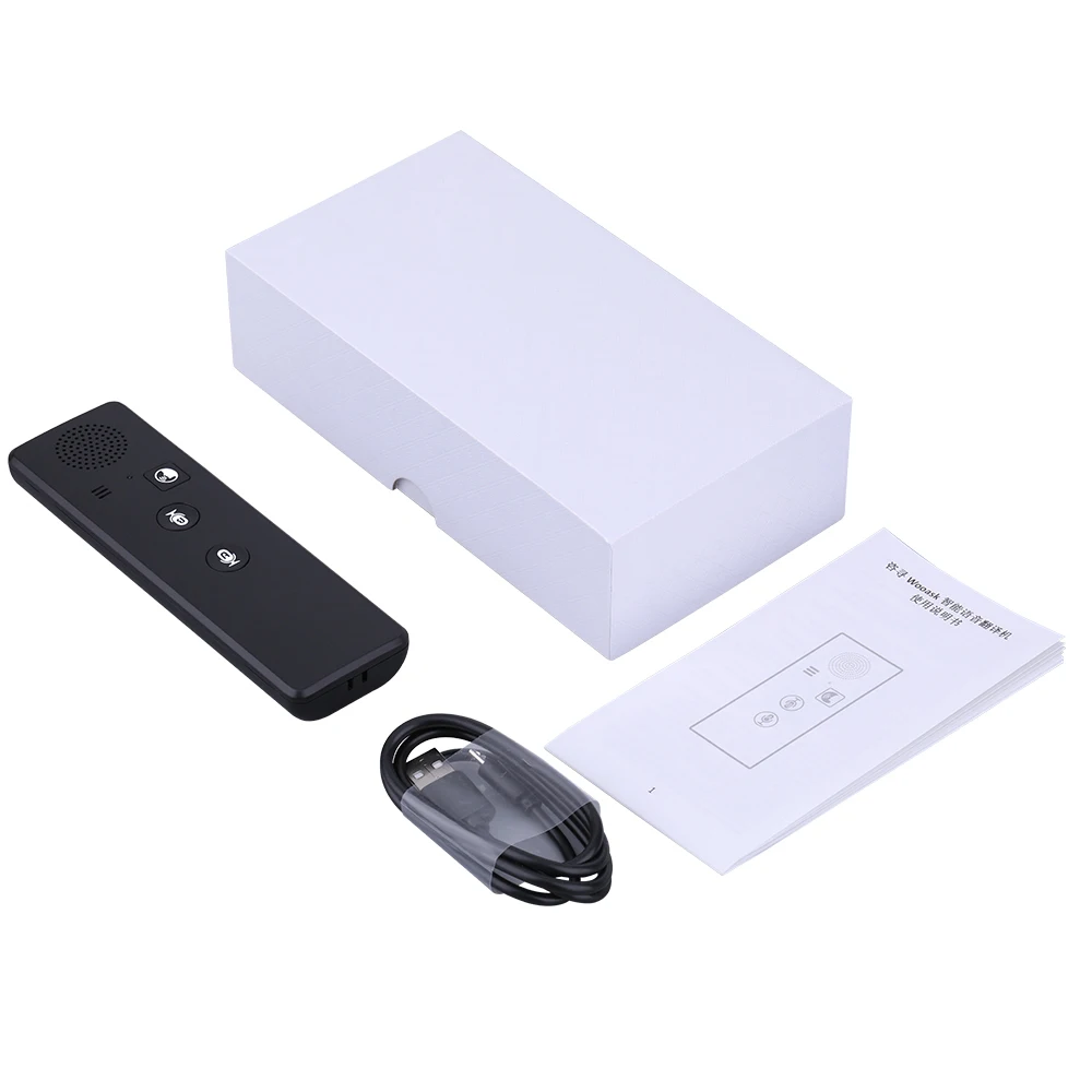 Портативный Умный переводчик голоса T3 Bluetooth мгновенный в реальном времени для