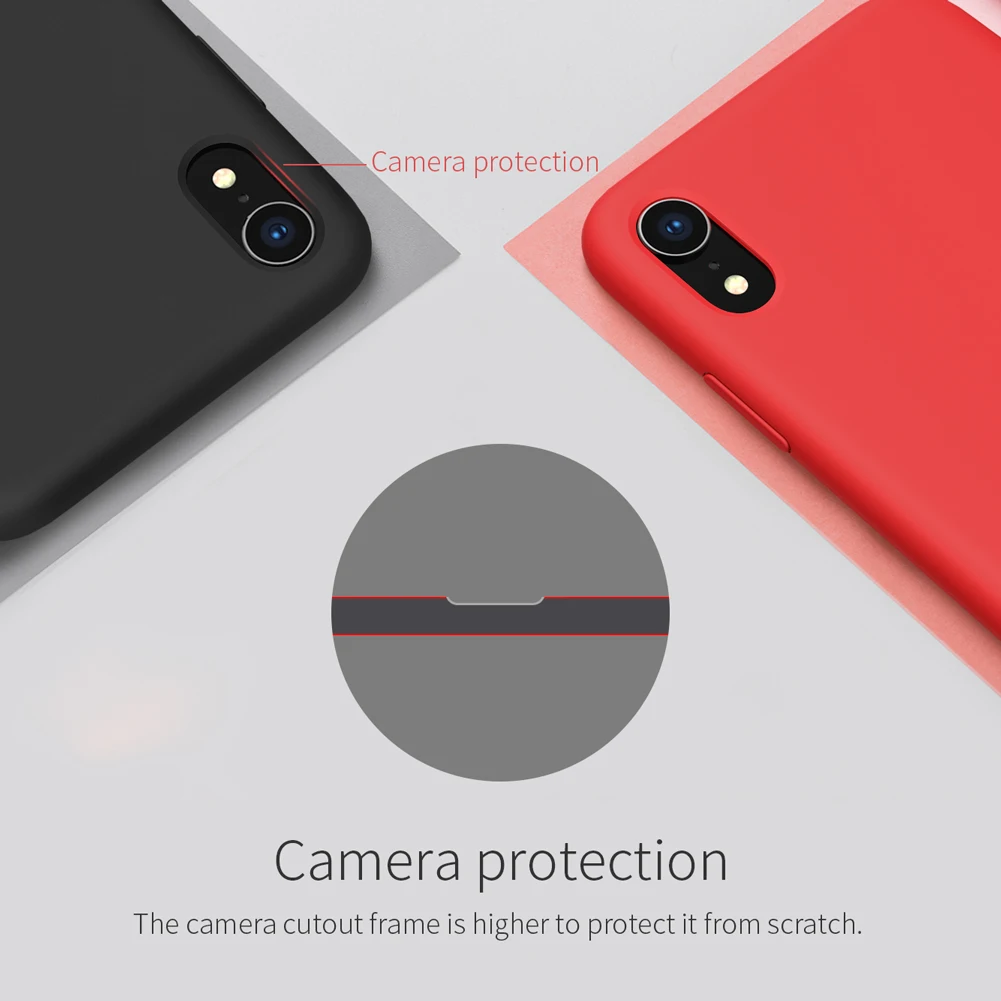 Для Apple iPhone Xr X R чехол 6 1 дюйма NILLKIN жидкий Гладкий силиконовый для XR A2105 A1984 A2106