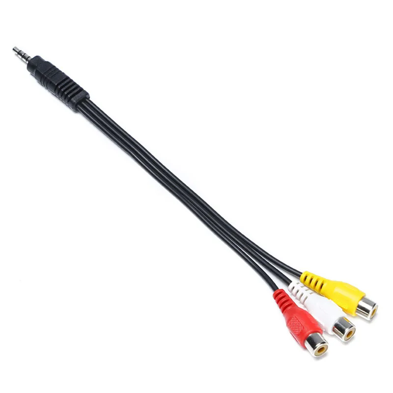 4 полюса 3 5 мм Мини AV папа к 3RCA мама M/F Аудио Видео кабель стерео до Rca для ТВ