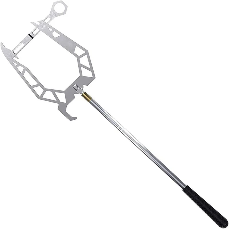

TEEPOR Mooring Rope U Type Threader Boat Hook Easy Long-Distance Threader Telescoping Boat Hook Multi-Purpose Dock Hook For Home