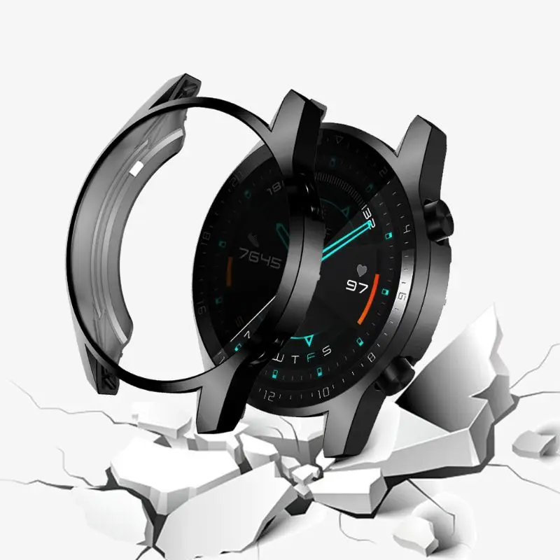 Защитный чехол из ТПУ с полным покрытием защитная рамка для Huawei Watch GT2 46 мм