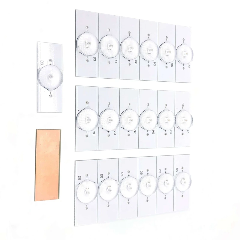 

Новый 20 шт. 3В светодиодная лампочка поверхностного бусины с оптический объектив фильтра для 32-65 дюймов светодиодный ТВ ремонтных работ с др...