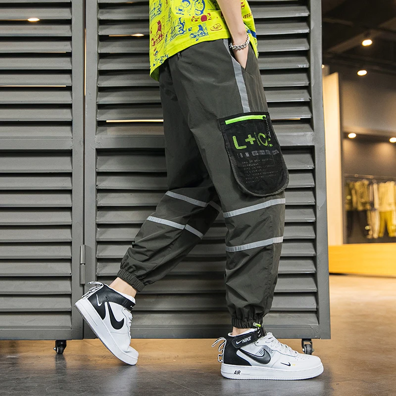 

2020 New Fashion Men Cargo Pants Harem Pants Men Overalls Streetwear Hip Hop Casual Trousers Joggers Male Sweatpants Men JP74