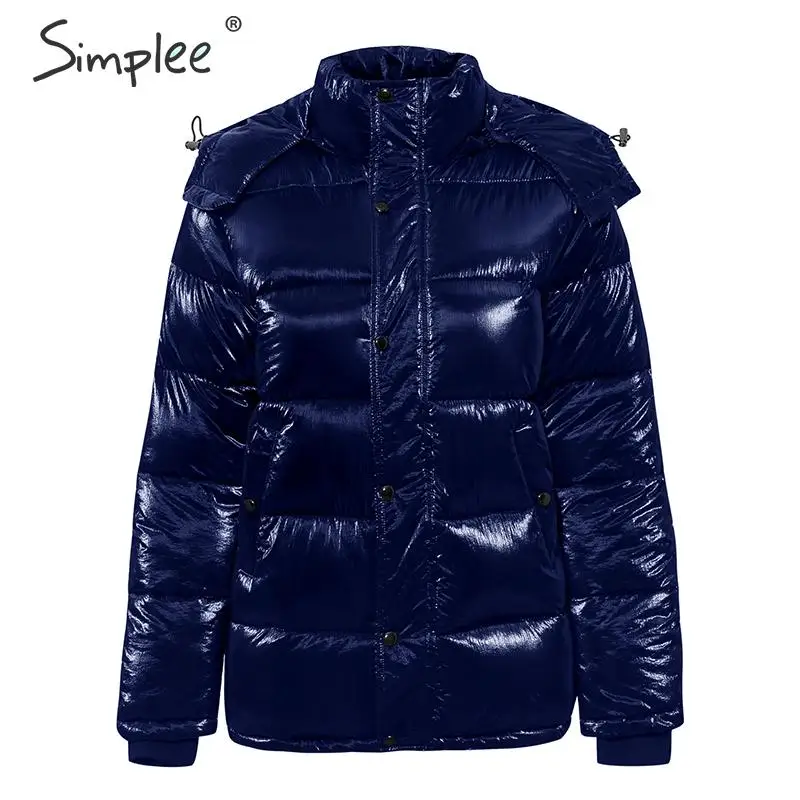 Simplee модные негабаритные женские парки на молнии с пуговицами осенне-зимние