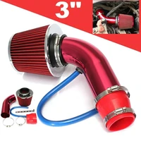 3inch 76mm universal car aluminum air intake pipe kit air filter duct tube kits mushroom head air filter cold air intake kit
