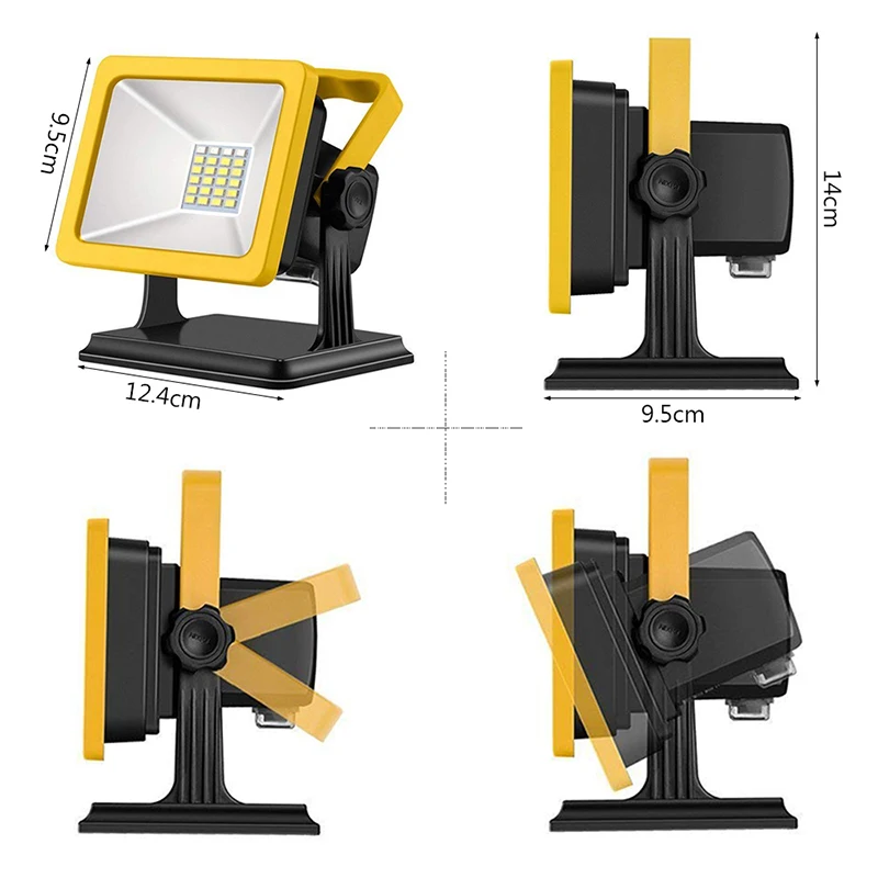 Светодиодный светильник для работы перезаряжаемый с магнитной батареей