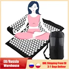 Коврик для иглоукалывания Массажер подушка Массажный коврик для йоги Акупрессура снять стресс задняя основная часть боль Спайк Массажный коврик для йоги