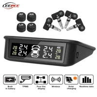 wireless solar car tpms sensors tire pressure monitoring system kit tyre diagnotic on board computer auto accessories electronic