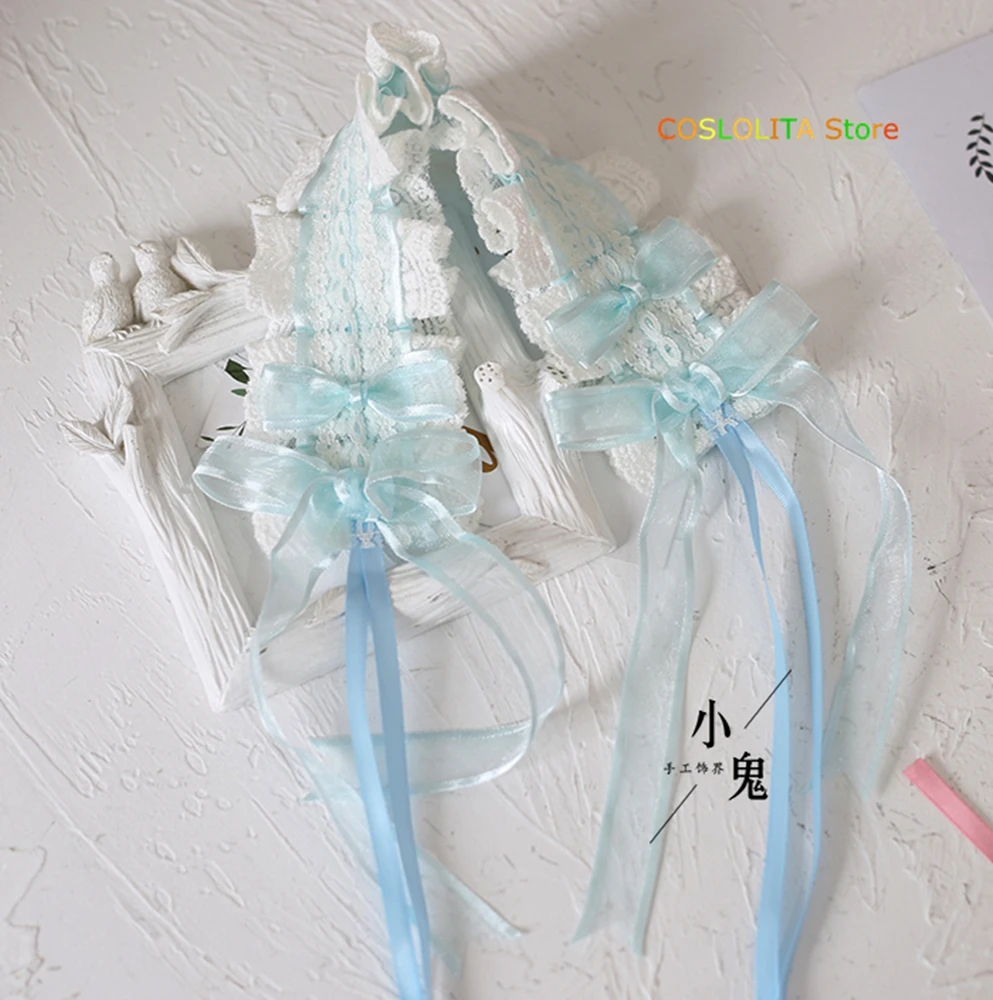 

Lace Pink Purple Bowknot Hairband Hairpin KC Hair Accessories Teen Girls Lolita Hair Clip Soft Sister Handmade Headdress Cosplay