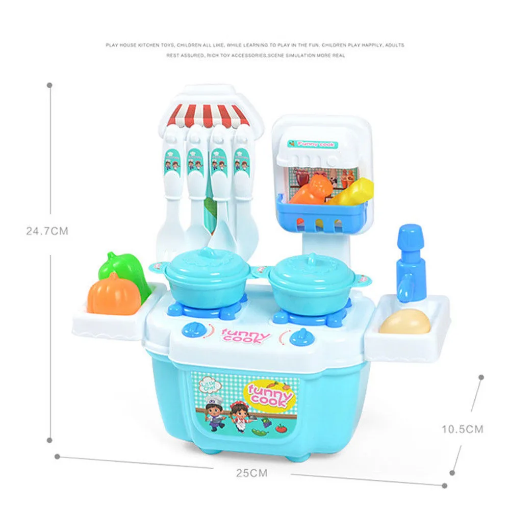 

1 Set Children Girl Toy Role Play Mini Simulation Kitchenware Tableware Cookware
