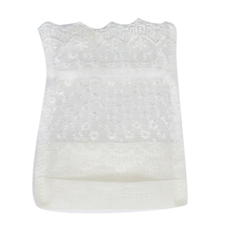 Creative 10PCS 10x14cm White Lace Flower Organza Drawstring Bags Pouches Jewelry Wedding Gift | Украшения и аксессуары