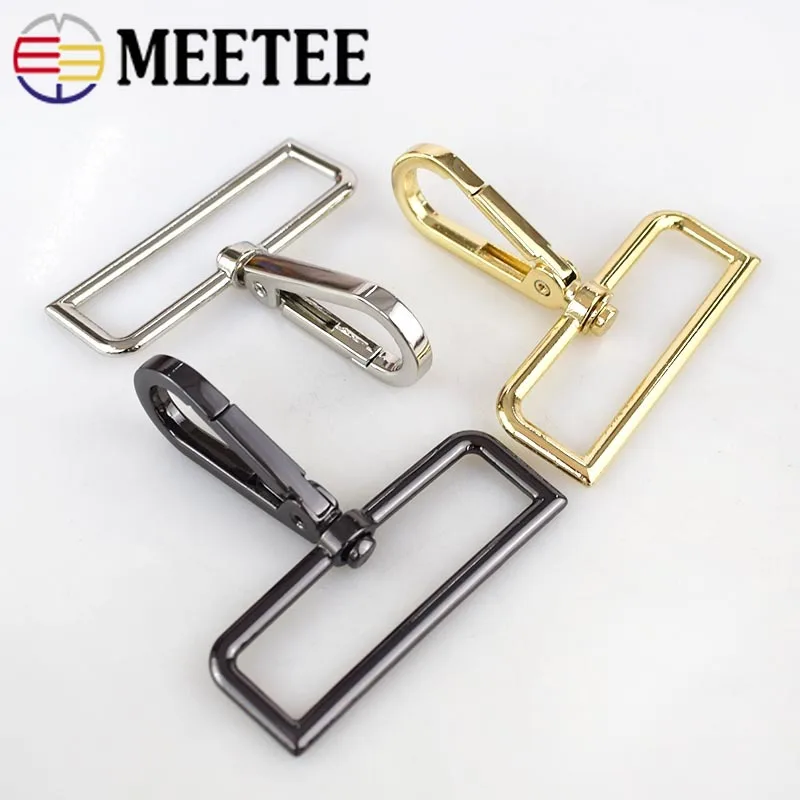 Металлические пряжки Meetee 2/4/10 шт. 50 мм ремень для брелока искусственный крючок