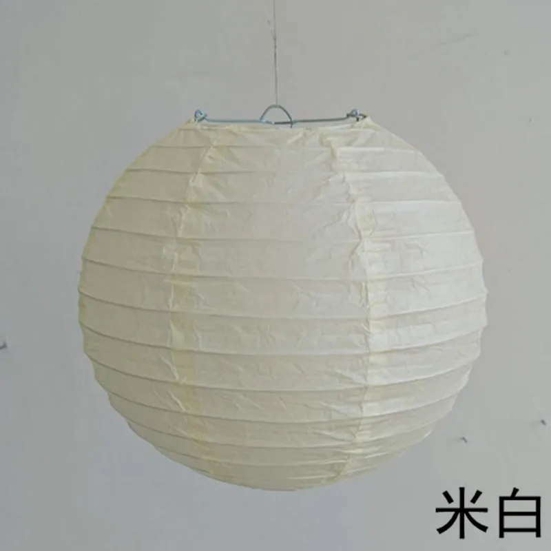 2pcs-creamy-white 2 шт. 4/6/8/10/12/14/16 дюймовый круглый одежда для свадьбы, дня рождения Бумага украшения-фонарики, подарок, ремесло, сделай сам, светильник подвесной шар - Цвет: 2pcs-creamy-white