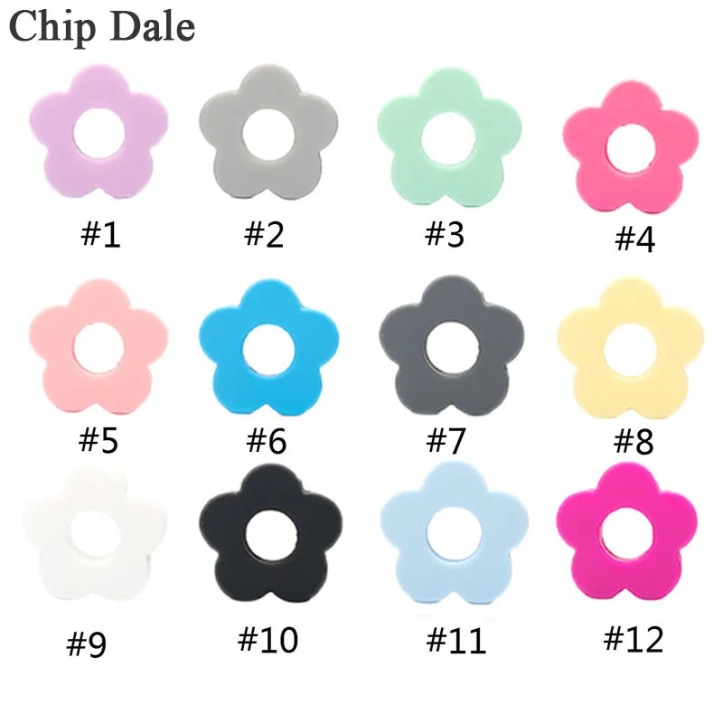 Чип и Дейл 5 шт. Силиконовые Прорезыватели для зубов в форме цветка DIY Детские