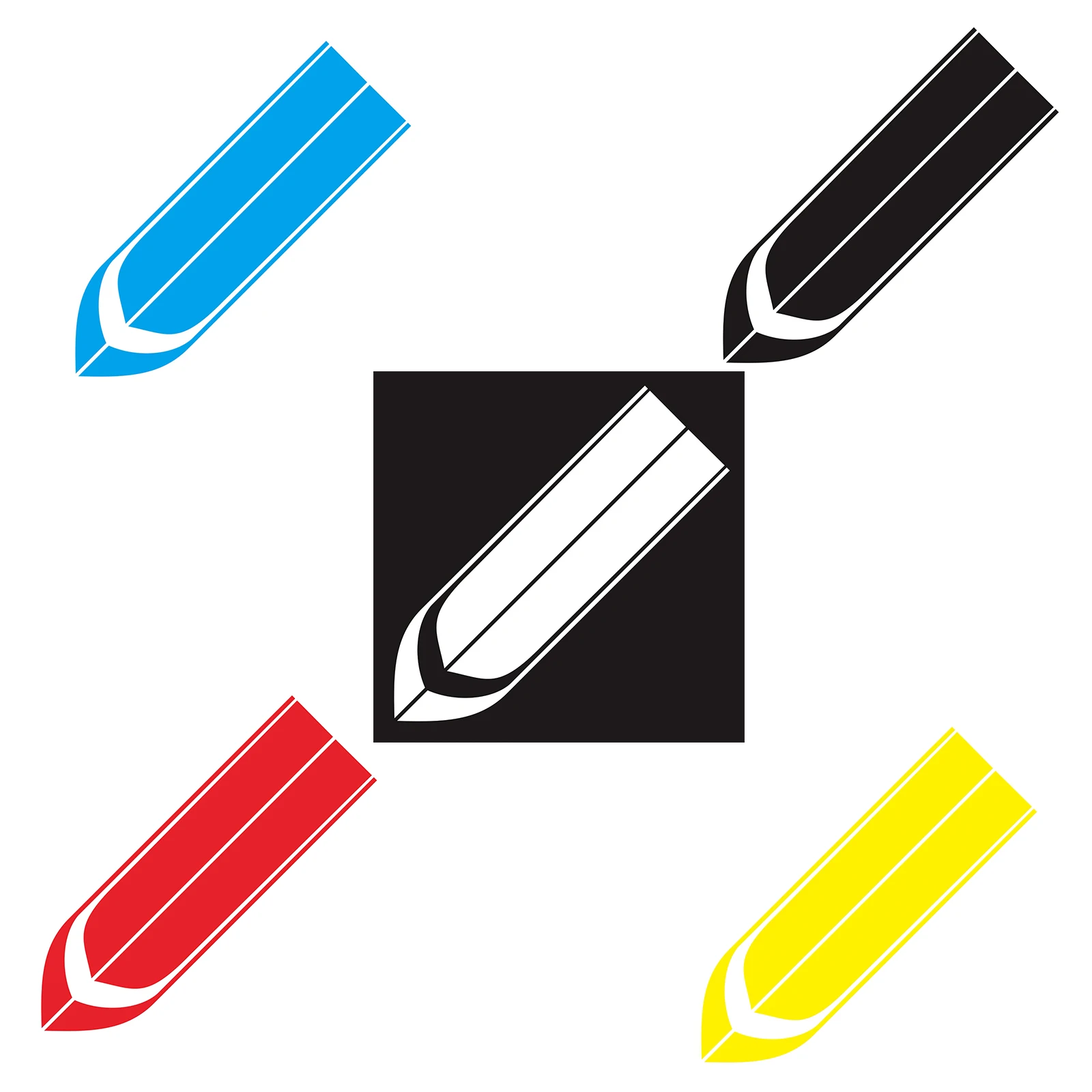 

Car Sticker Hood Stripe Pattern Car Decoration Sticker Long-lasting PVC Adhesive Car Sticker for Window Trunk Engine Cover Door