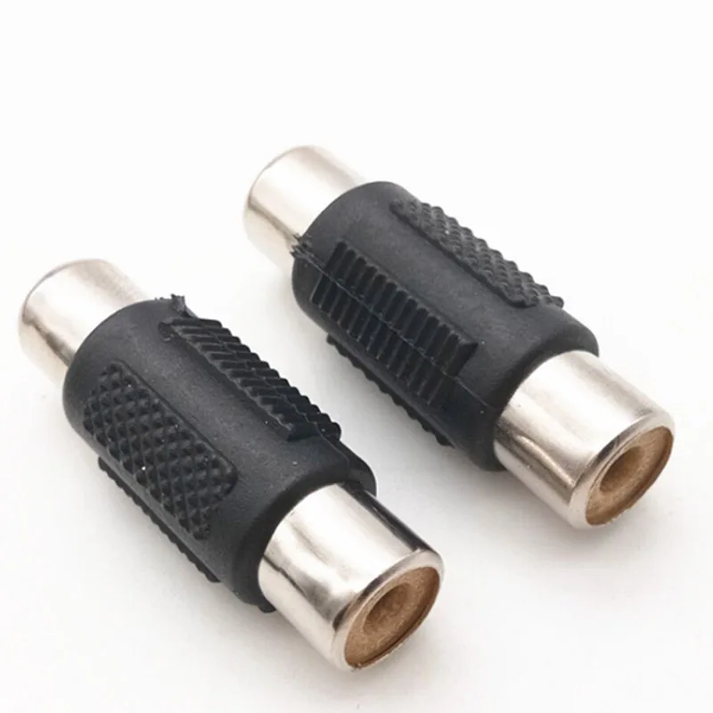 5 шт. прямой AV RCA Женский к женскому видео адаптер никель разъем Папа-папа м/м