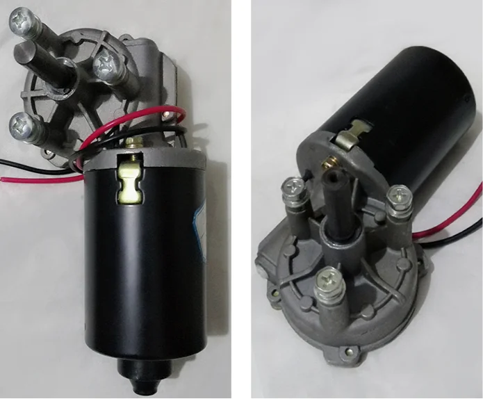 Червячный редуктор 12 V/24 V самоблокирующийся постоянный ток мотор-редуктор медной турбины вал мыть шпоночным пазом для промышленных ворот 20 Вт, 30 Вт/40/50/60/70/80/мин