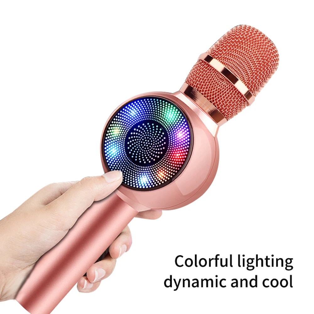 

Wireless Bluetooth Koraoke Microphone Home Party Portable Handheld Mic Speaker Conderser Microphone for Android/iPhone/PC