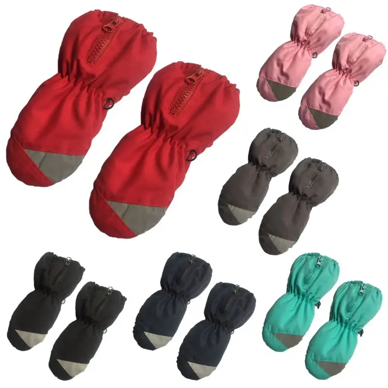 

Ветрозащитные детские лыжные перчатки, противоскользящие Зимние перчатки для сноуборда с длинным рукавом, искусственные перчатки для улиц...