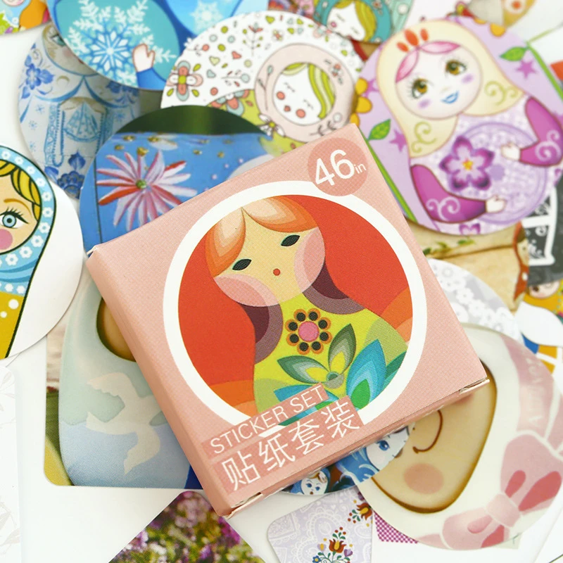 Милый мультфильм японская наклейка Скрапбукинг пакет DIY бумажная печать