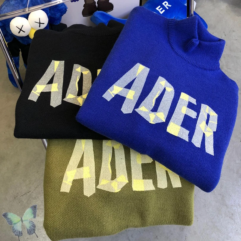 

Stand Collar Ader Error Sweaters Men Women The Best Quality 1:1 Turtleneck Adererror Sweater Sweatshirt