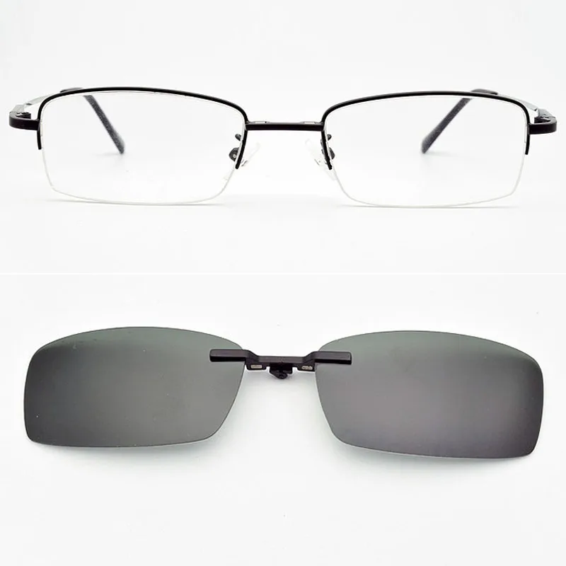 Оправа для очков для мужчин, маленькие, подходящие, складные, на магнитной застежке, очки для близорукости, поляризационные солнцезащитные очки, очки для ночного видения, мягкие дужки